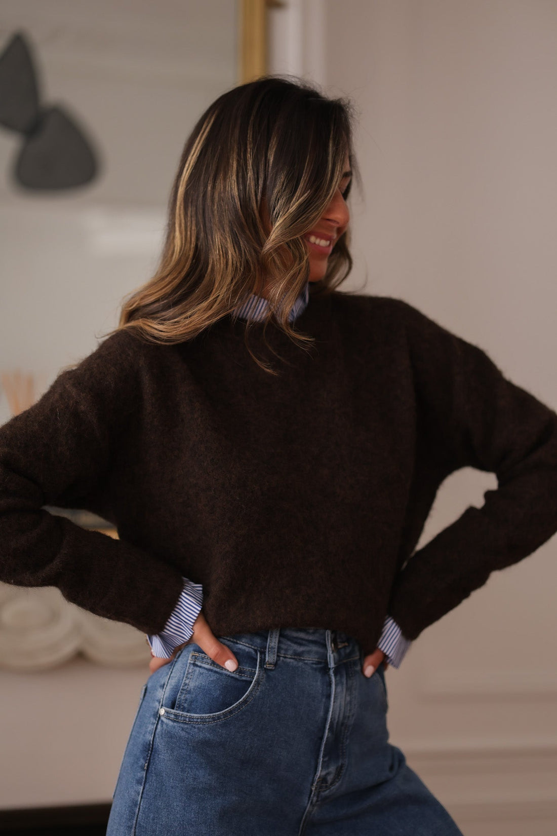 Pull Gaspard marron