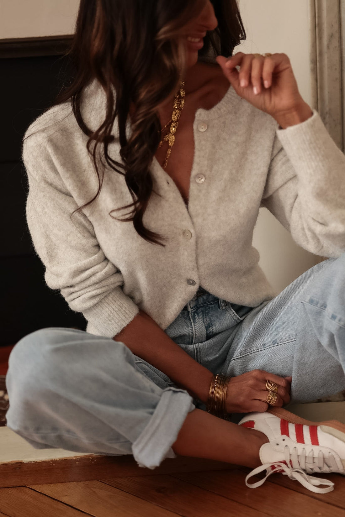 Gilet Garance gris