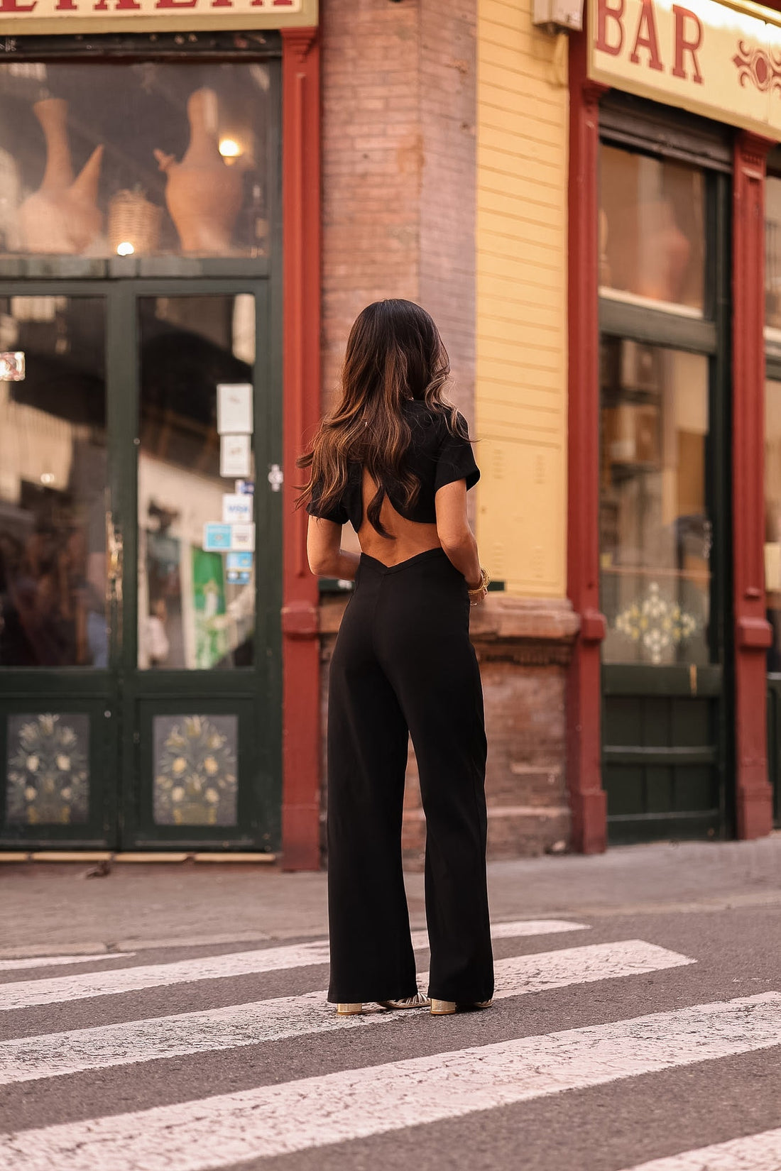 Combi-pantalon Ysé noire (PRÉCOMMANDE)