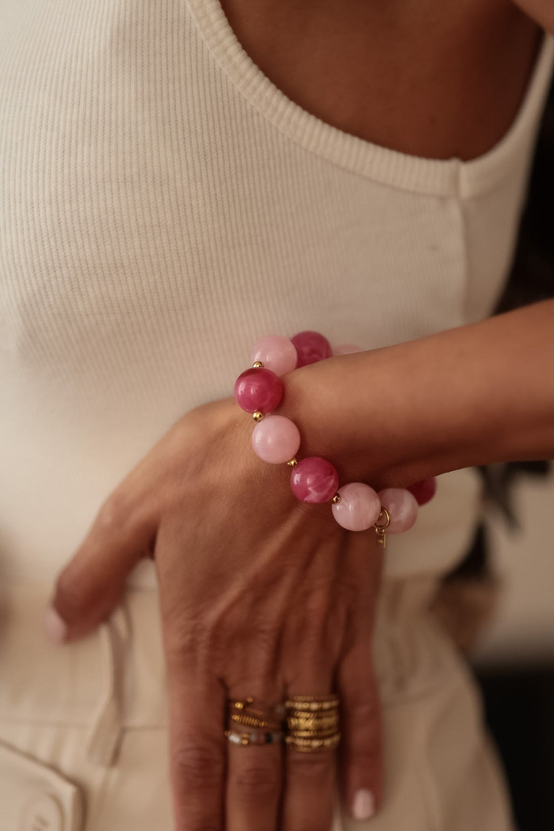 Bracelet Oléa rose