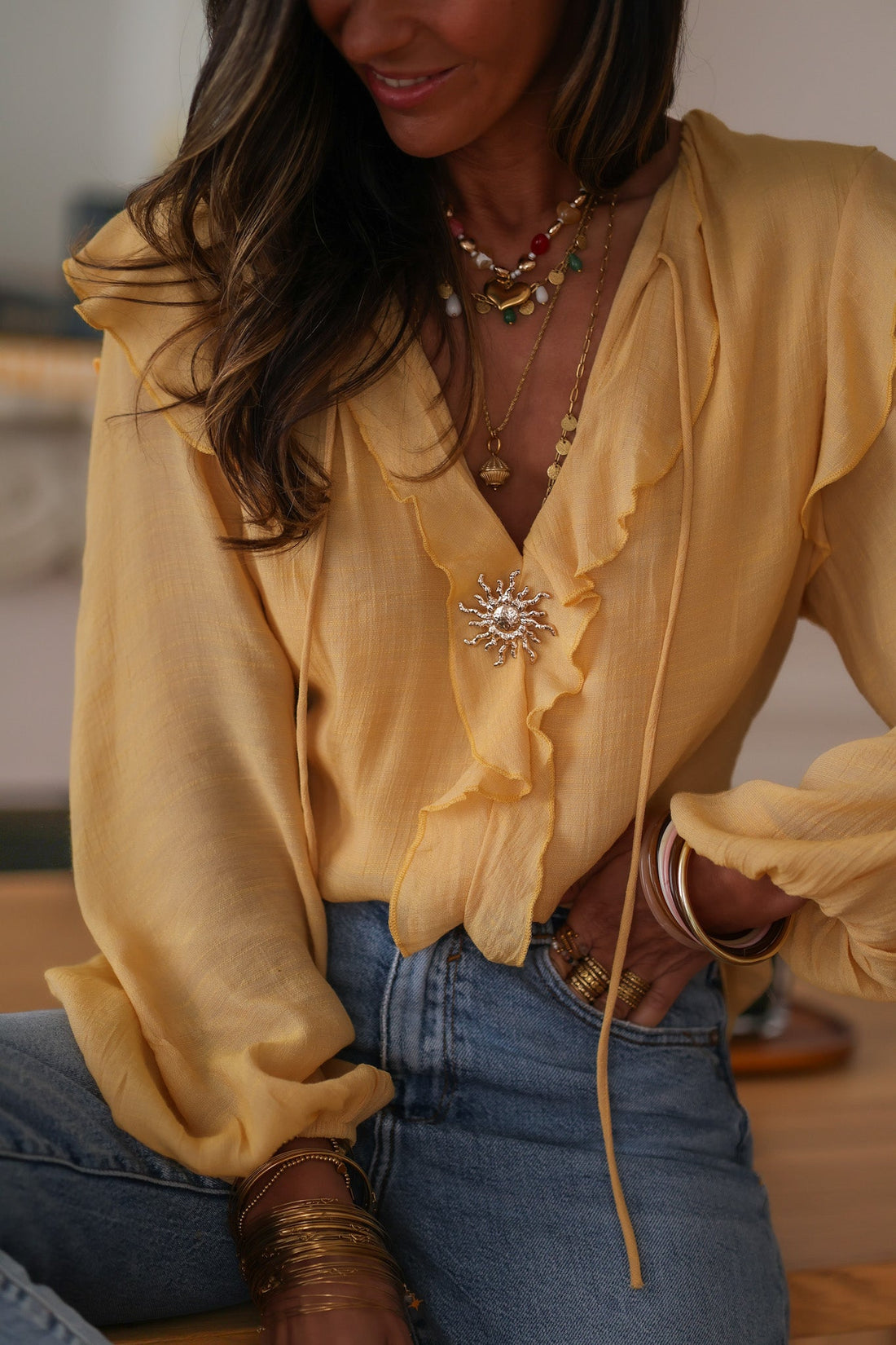 Blouse Paola jaune