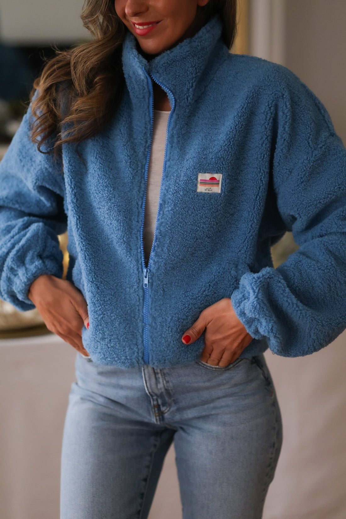 Veste polaire Johane bleu