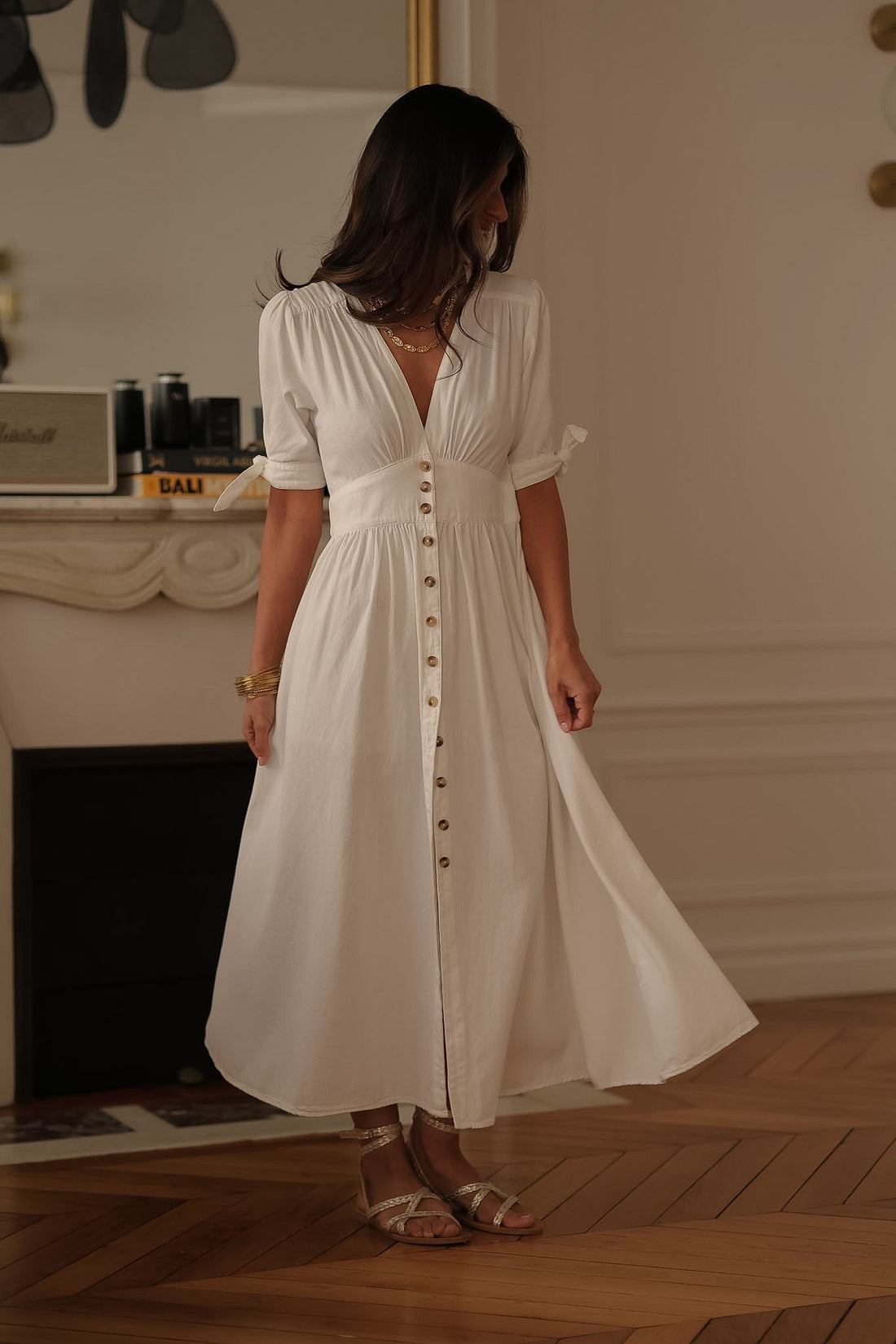 Robe longue Jola écue