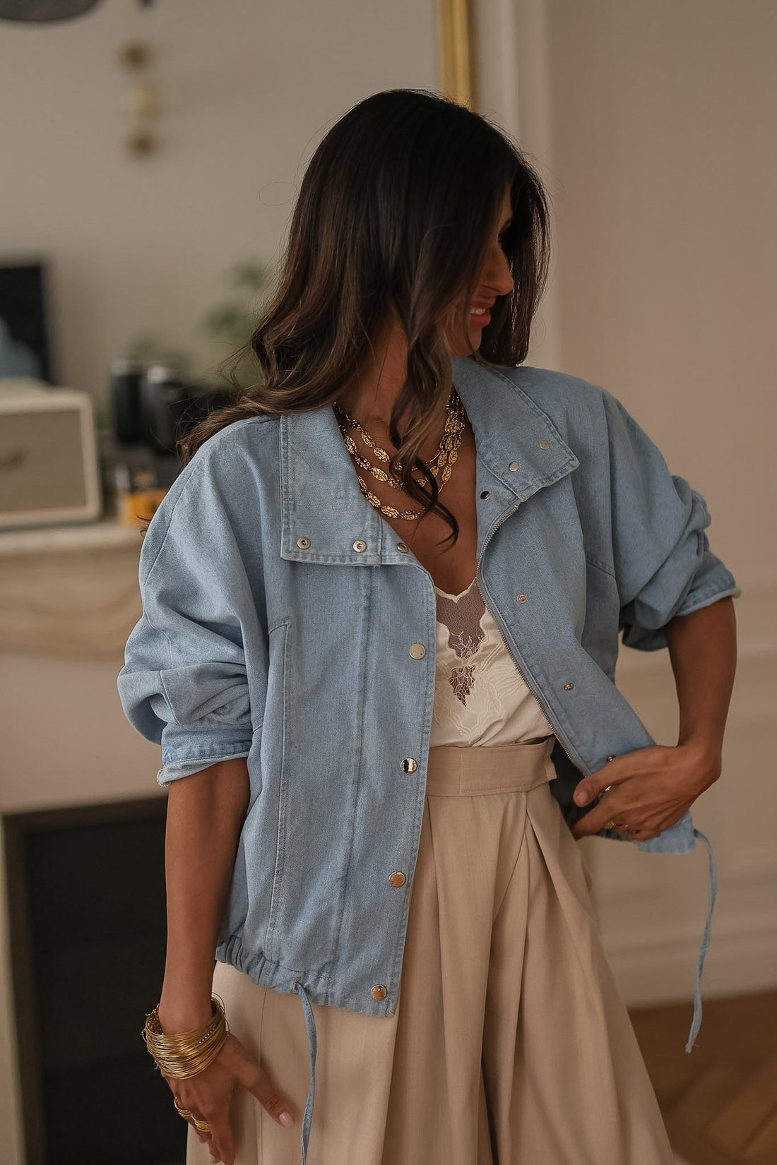 Veste Melly bleu clair