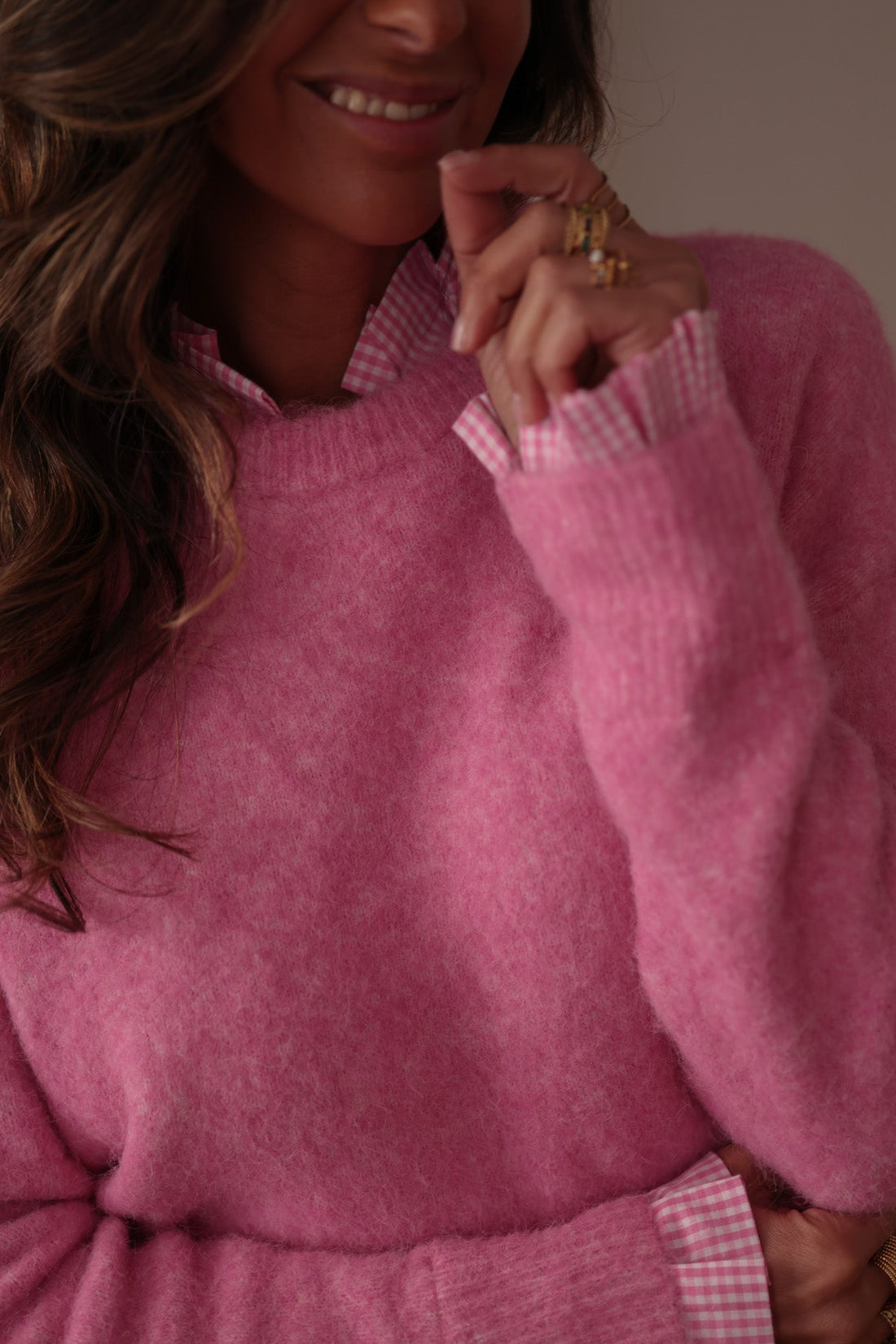 Pull Léonie rose