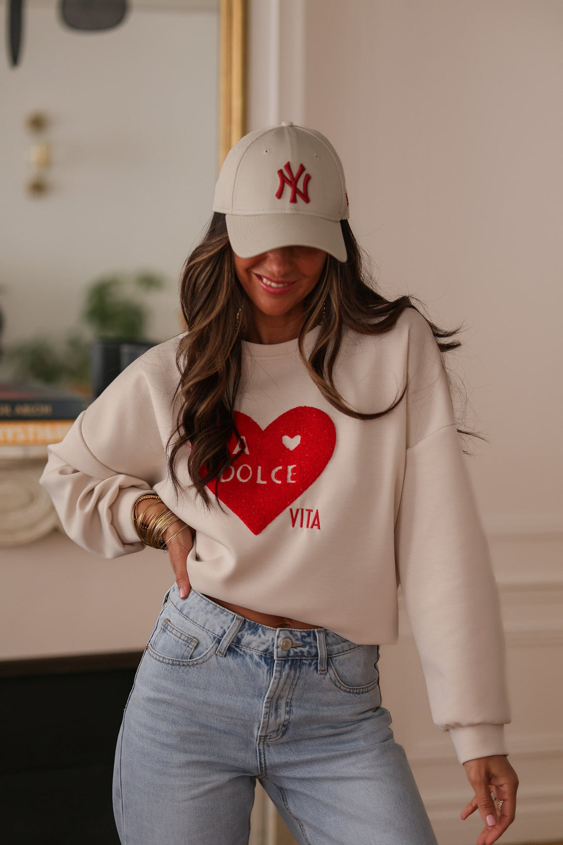 Sweat Dolce vita beige