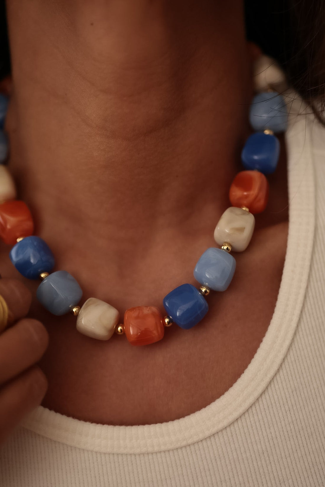 Collier Ysel bleu