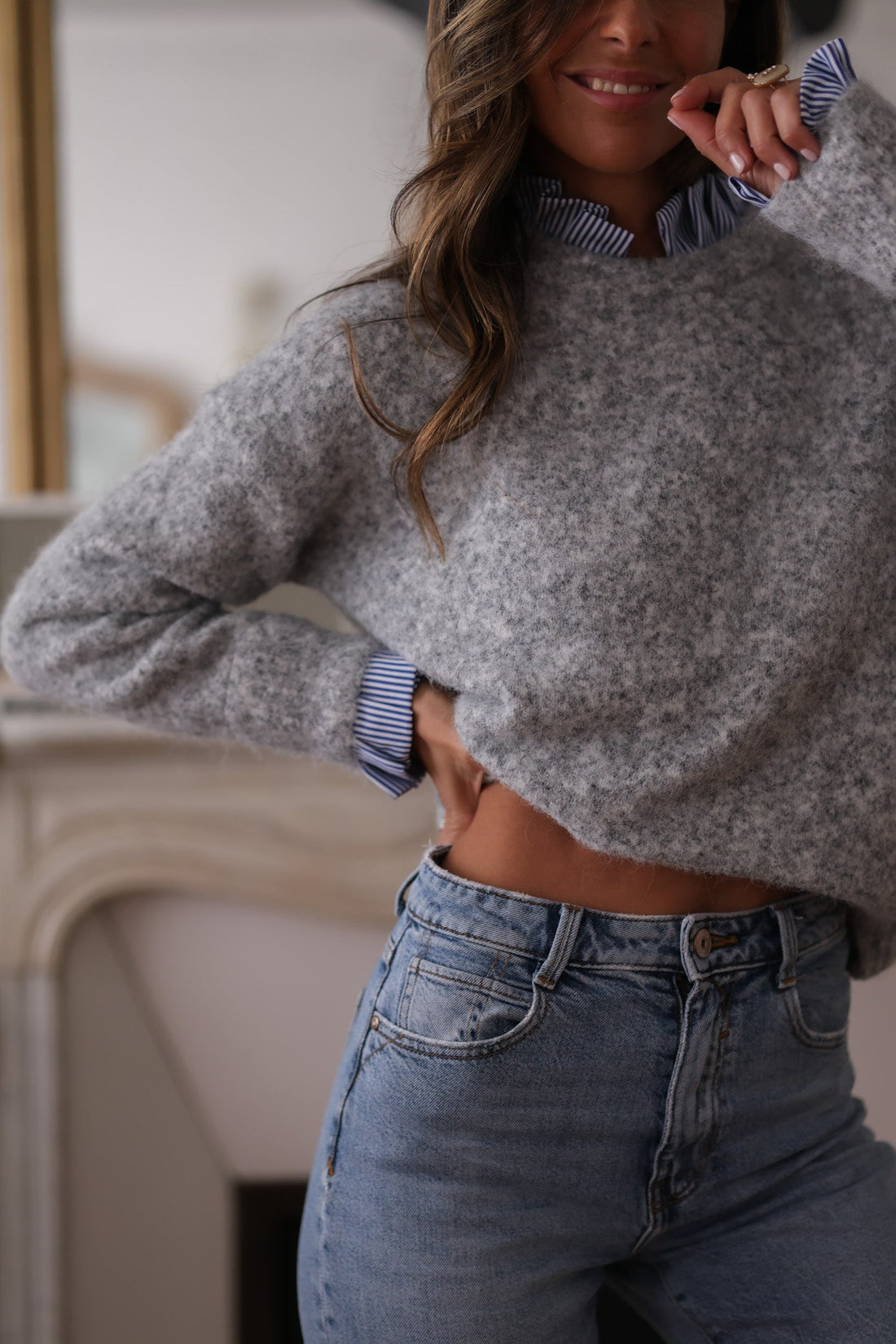 Pull Gaspard gris