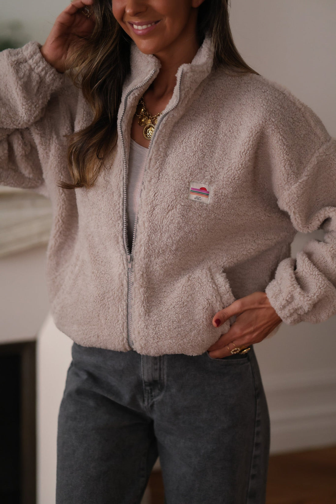 Veste polaire Johane beige