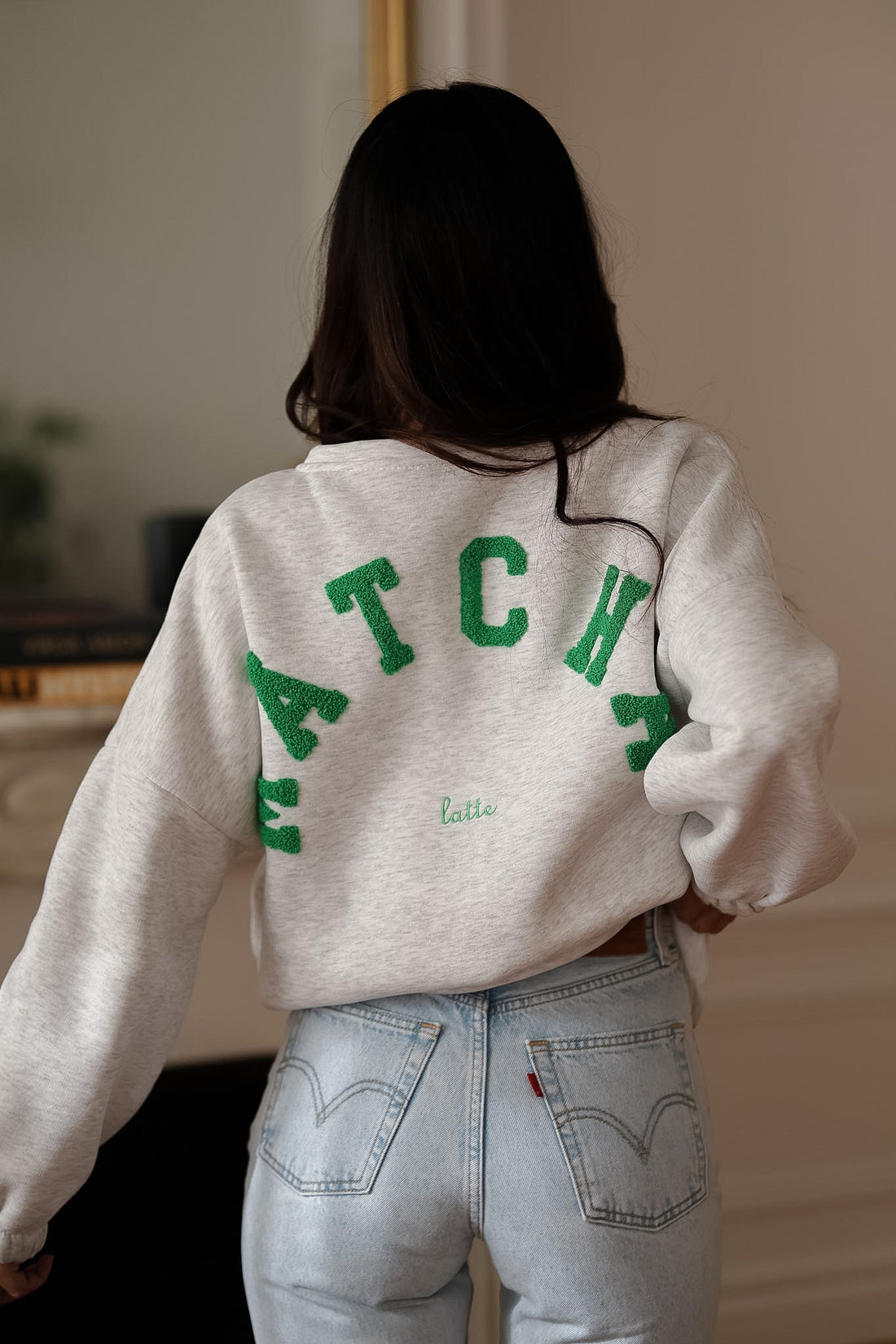 Sweat Matcha gris