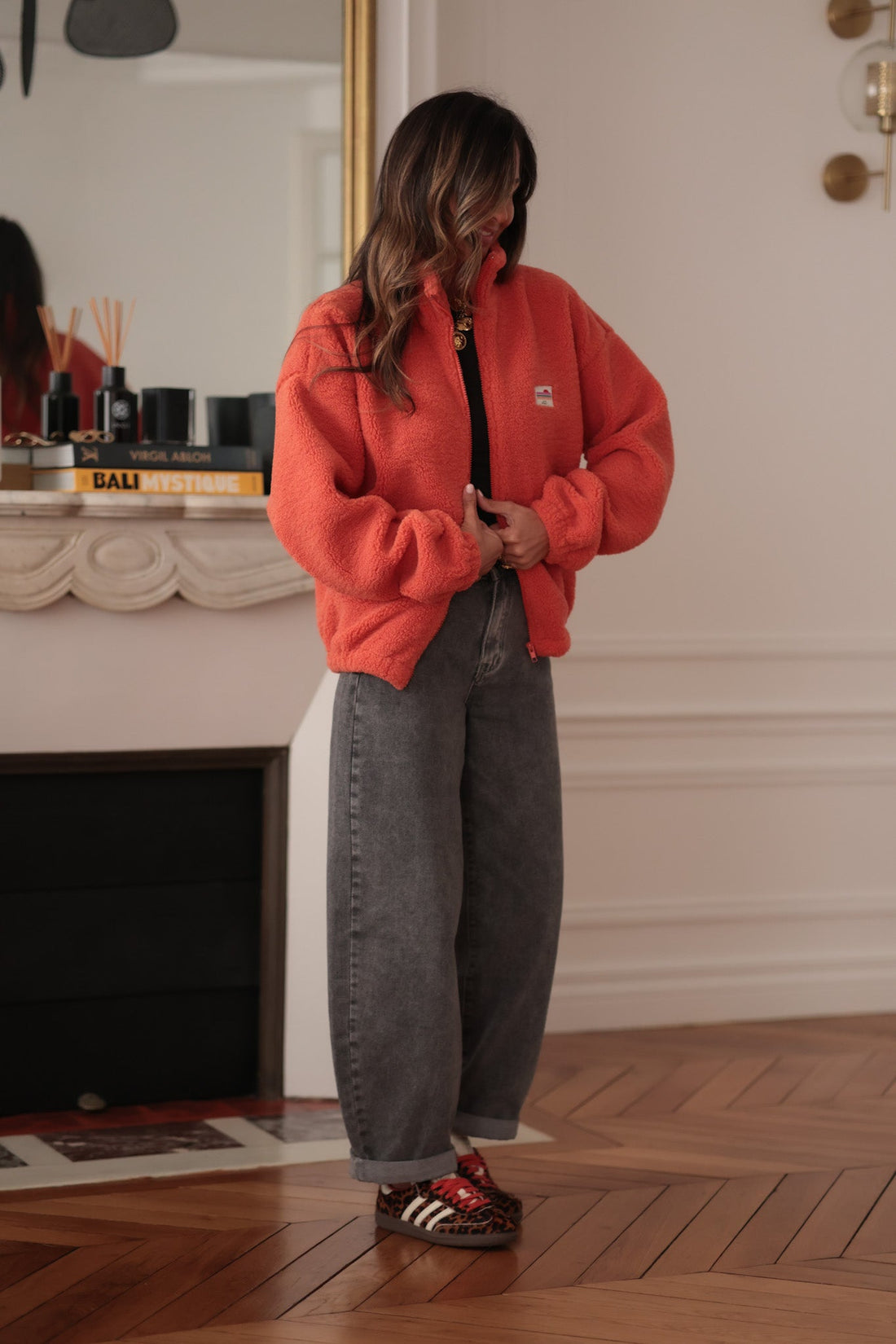 Veste polaire Johane mandarine