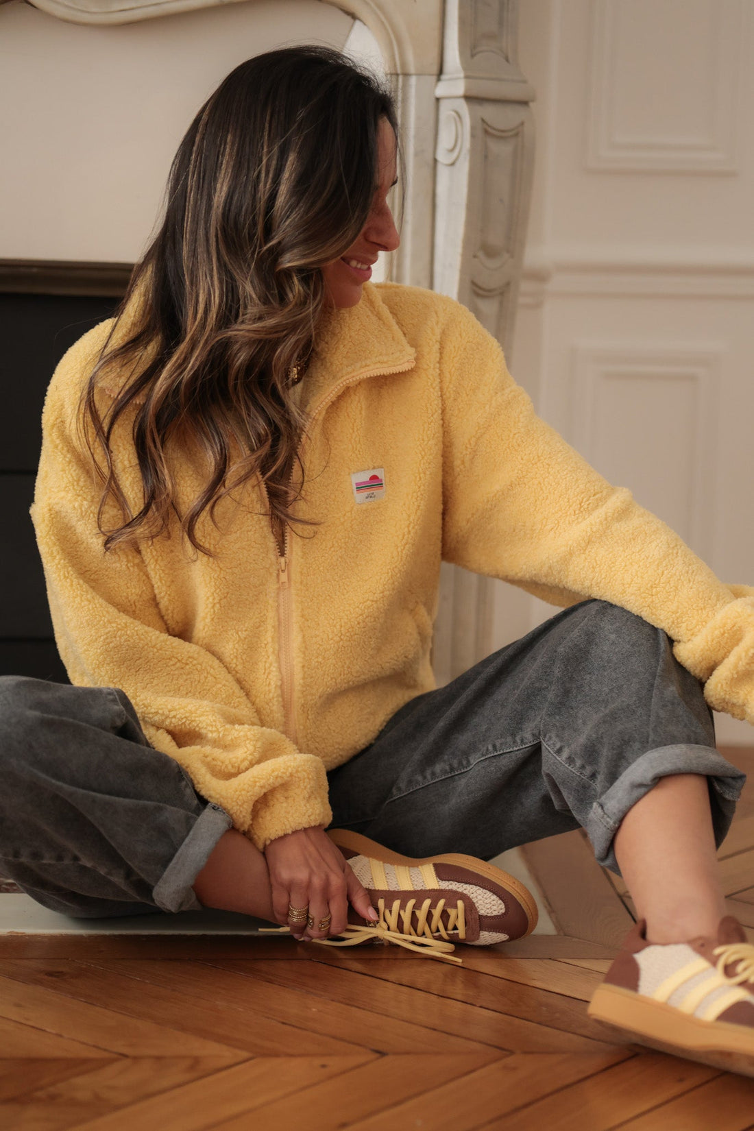Veste polaire Johane jaune