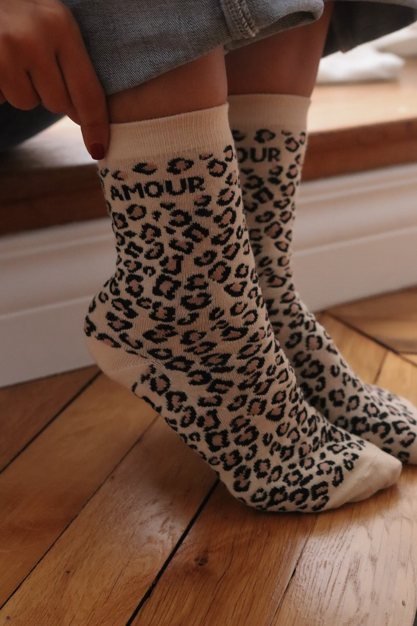Chaussettes léopard