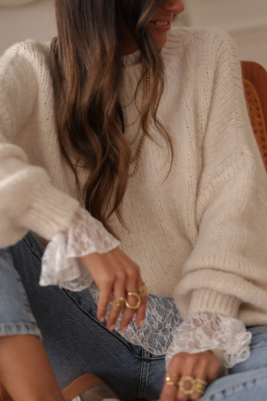 Pull Calla beige